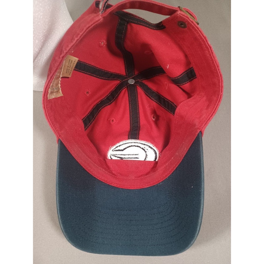 Georgia Bulldogs Hat Red Strapback Embroidered Logo Twins Enterprise Vintage - Picture 5 of 5
